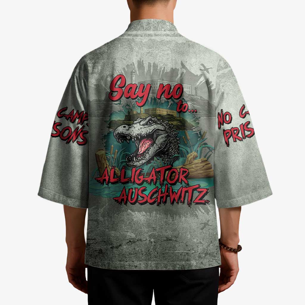 Say No To Alligator Auschwitz Kimono - Wonder Print Shop