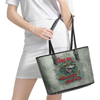 Say No To Alligator Auschwitz Leather Tote Bag - Wonder Print Shop