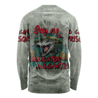 Say No To Alligator Auschwitz Long Sleeve Shirt - Wonder Print Shop