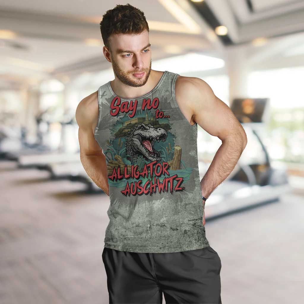 Say No To Alligator Auschwitz Men Tank Top - Wonder Print Shop