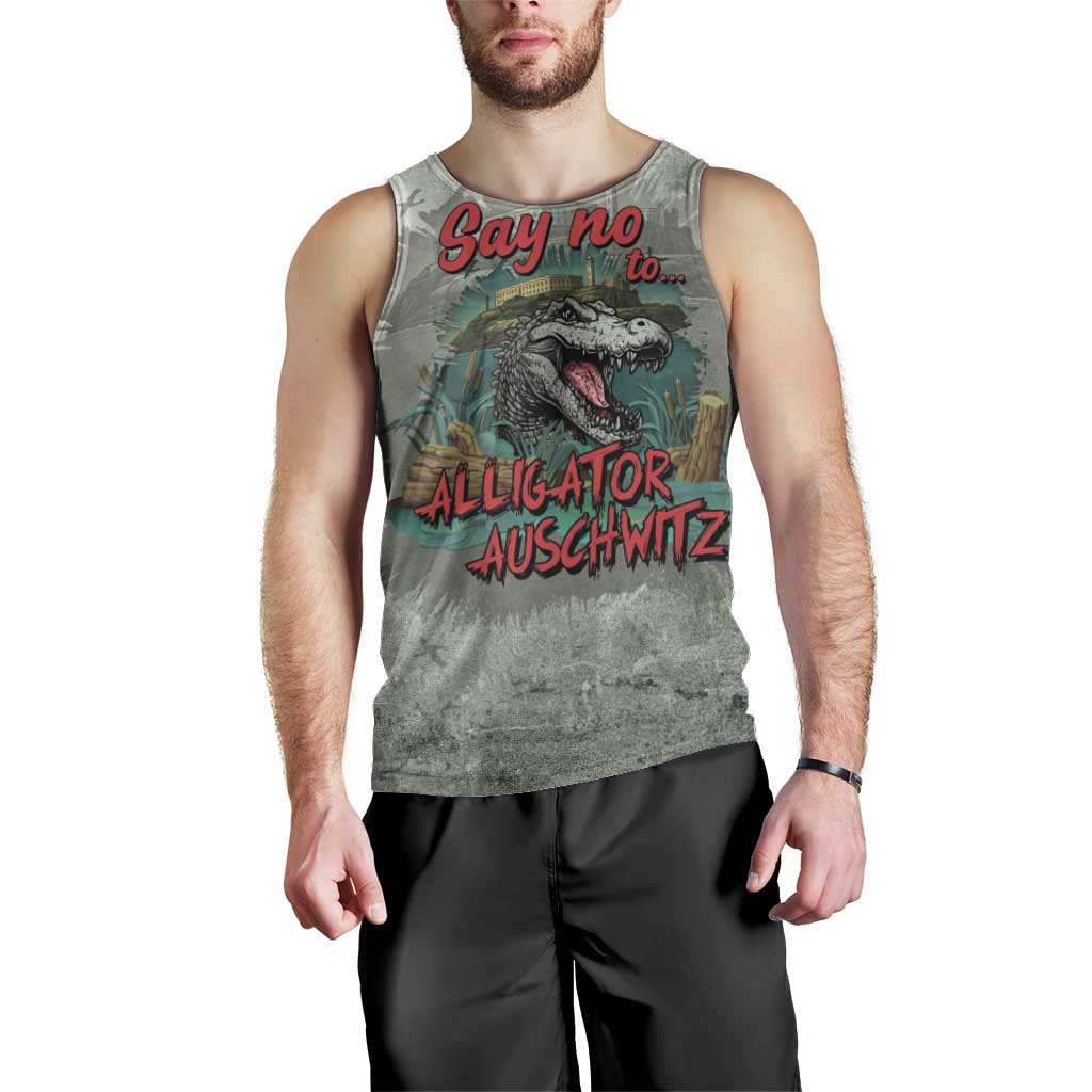 Say No To Alligator Auschwitz Men Tank Top - Wonder Print Shop