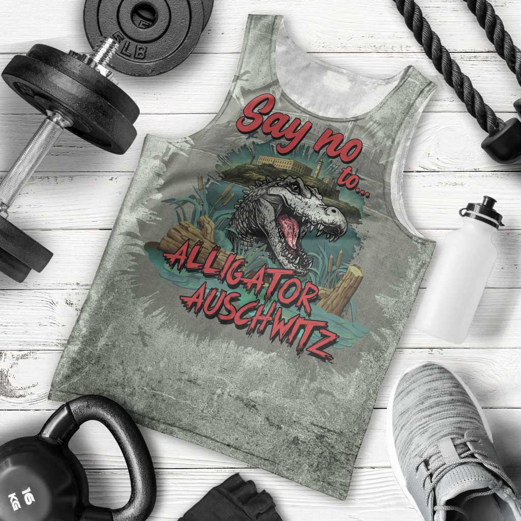 Say No To Alligator Auschwitz Men Tank Top - Wonder Print Shop