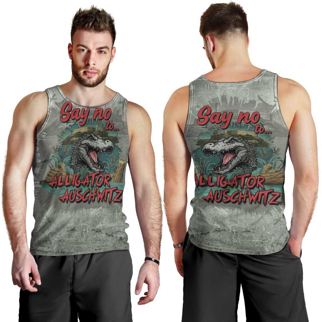 Say No To Alligator Auschwitz Men Tank Top - Wonder Print Shop