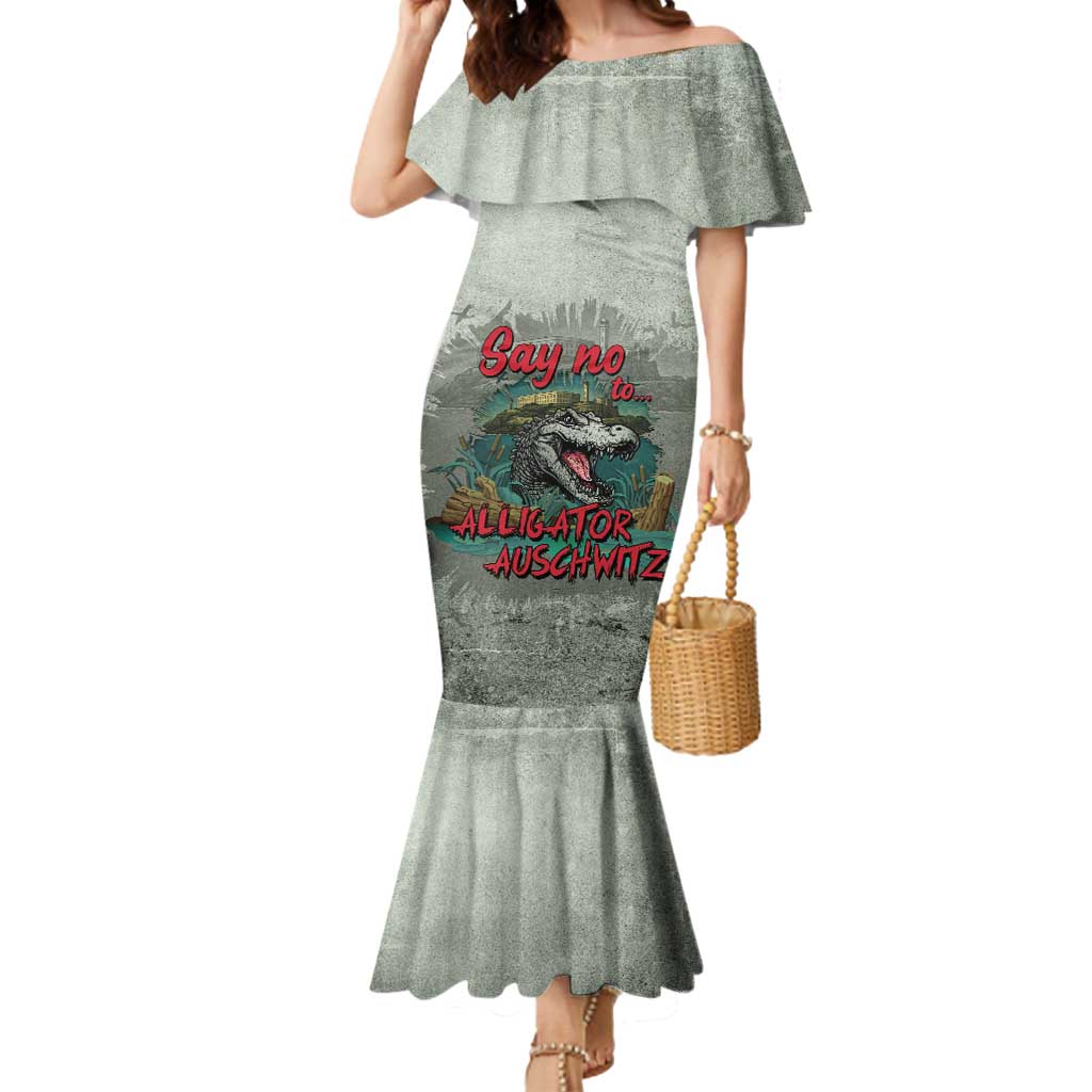 Say No To Alligator Auschwitz Mermaid Dress - Wonder Print Shop