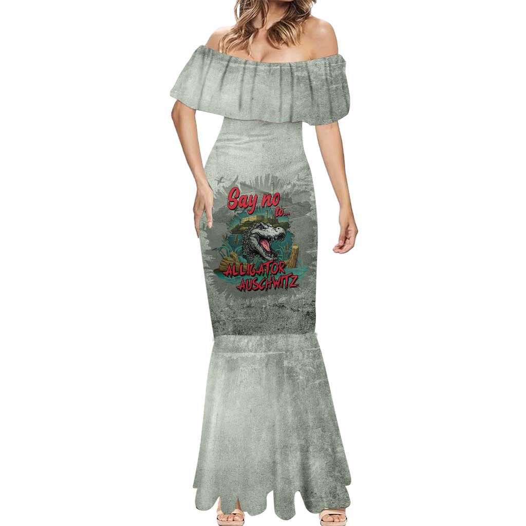 Say No To Alligator Auschwitz Mermaid Dress - Wonder Print Shop