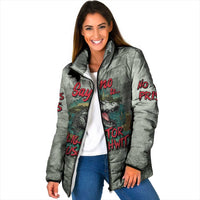 Say No To Alligator Auschwitz Padded Jacket - Wonder Print Shop