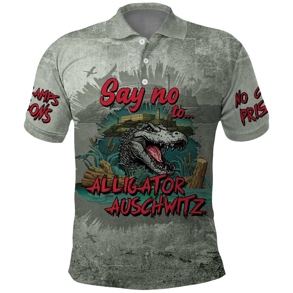 Say No To Alligator Auschwitz Polo Shirt - Wonder Print Shop