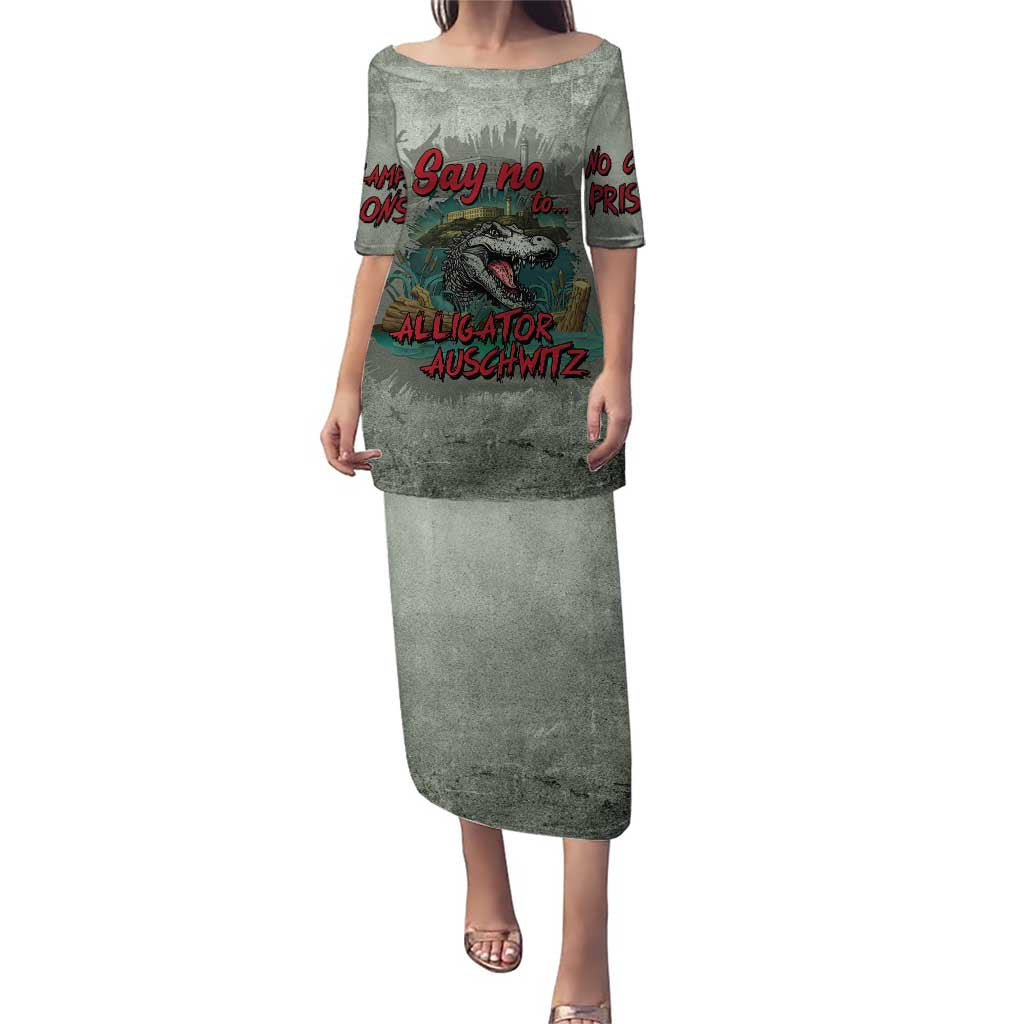 Say No To Alligator Auschwitz Puletasi - Wonder Print Shop