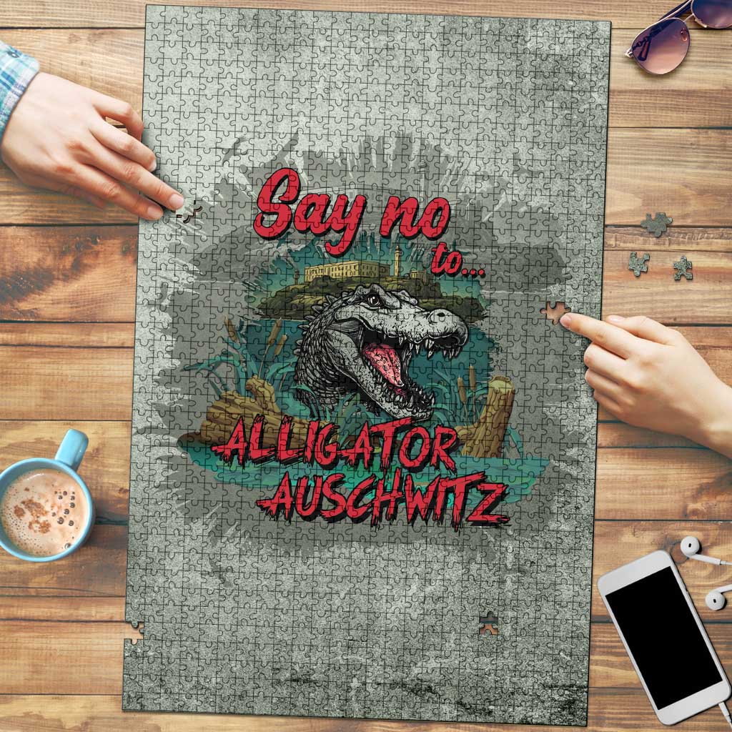 Say No To Alligator Auschwitz Puzzle - Wonder Print Shop