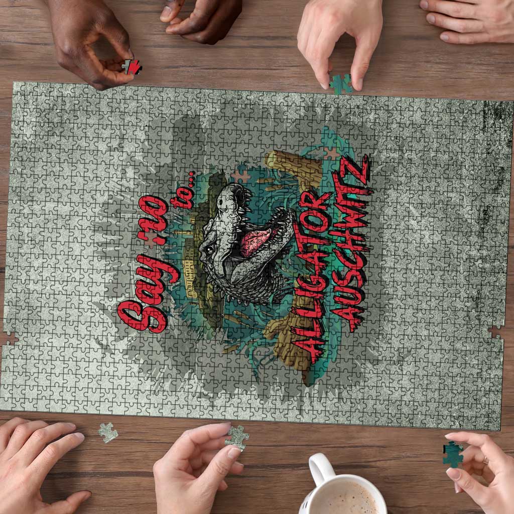 Say No To Alligator Auschwitz Puzzle - Wonder Print Shop