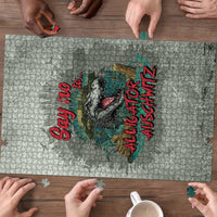 Say No To Alligator Auschwitz Puzzle - Wonder Print Shop