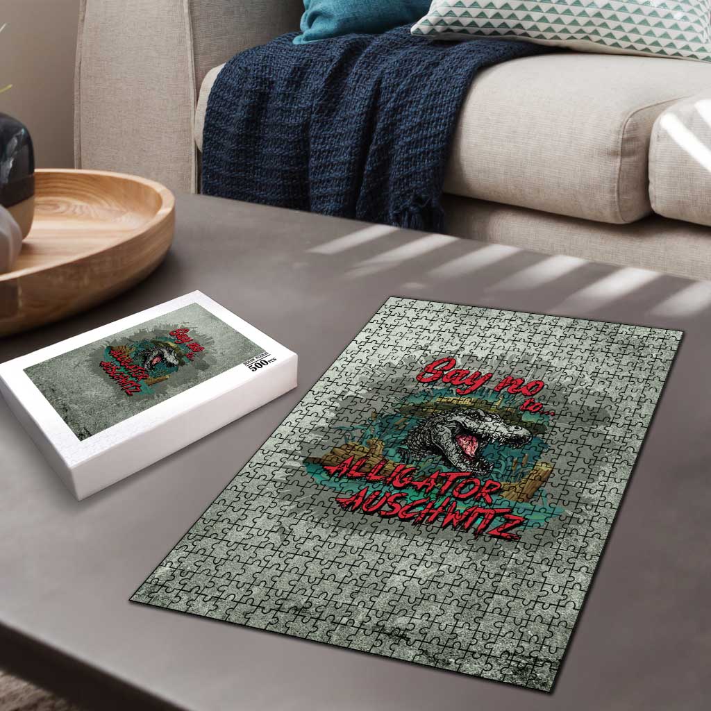 Say No To Alligator Auschwitz Puzzle - Wonder Print Shop