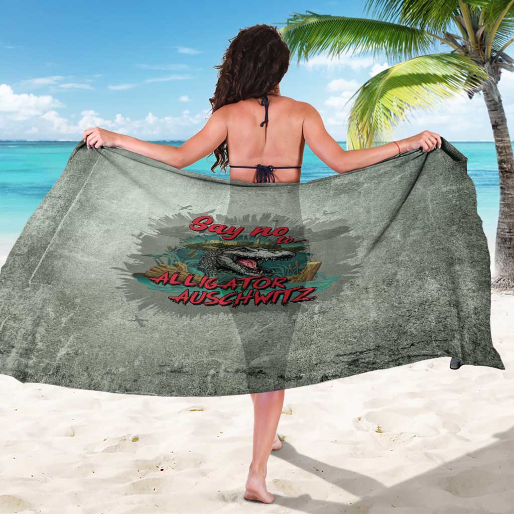 Say No To Alligator Auschwitz Sarong - Wonder Print Shop