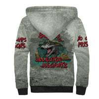 Say No To Alligator Auschwitz Sherpa Hoodie - Wonder Print Shop
