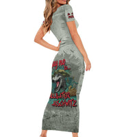 Say No To Alligator Auschwitz Short Sleeve Bodycon Dress - Wonder Print Shop