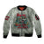 Say No To Alligator Auschwitz Sleeve Zip Bomber Jacket - Wonder Print Shop