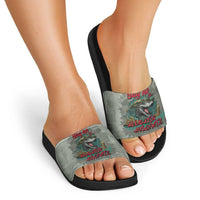 Say No To Alligator Auschwitz Slide Sandals - Wonder Print Shop