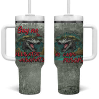 Say No To Alligator Auschwitz Tumbler With Handle - Wonder Print Shop