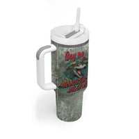 Say No To Alligator Auschwitz Tumbler With Handle - Wonder Print Shop