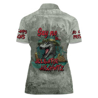 Say No To Alligator Auschwitz Women Polo Shirt - Wonder Print Shop