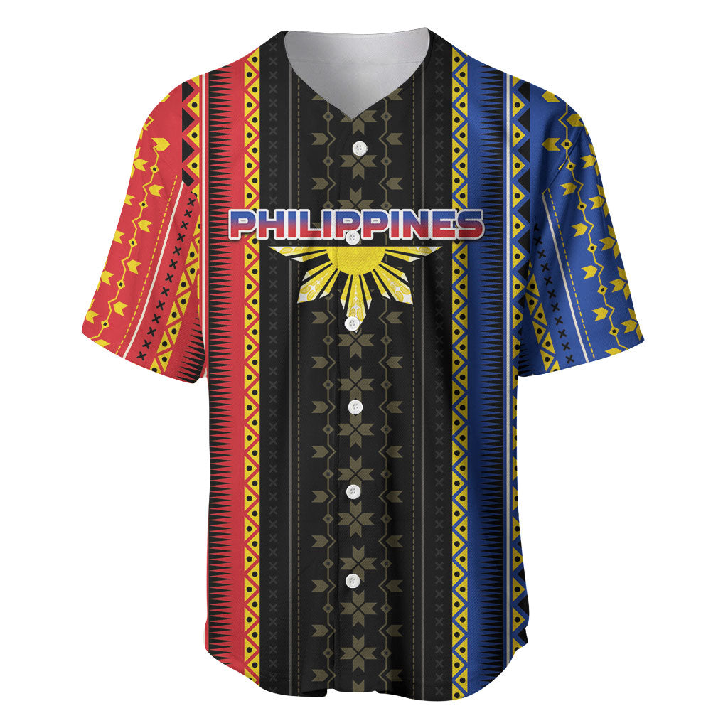 Personalised Philippines Filipinos Baseball Jersey Igorot Tribal Inspiration Pattern Style