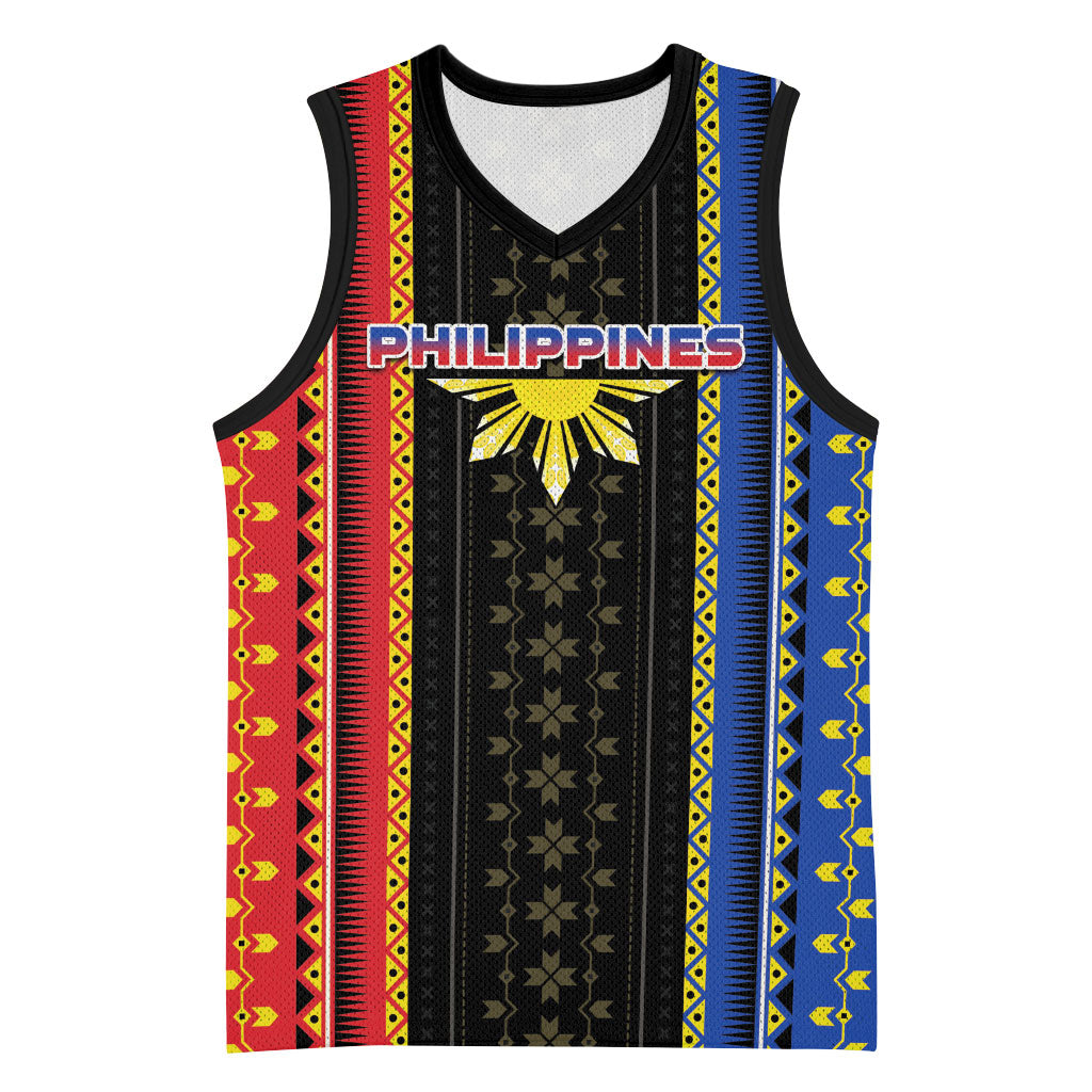 Personalised Philippines Filipinos Basketball Jersey Igorot Tribal Inspiration Pattern Style