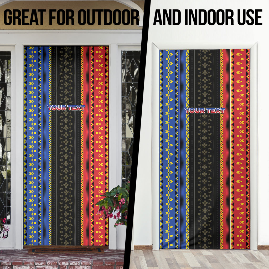 Personalised Philippines Filipinos Door Cover Igorot Tribal Inspiration Pattern Style