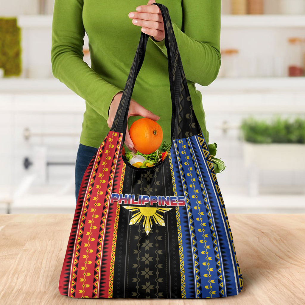 Philippines Filipinos Grocery Bag Igorot Tribal Inspiration Pattern Style