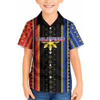 Personalised Philippines Filipinos Kid Hawaiian Shirt Igorot Tribal Inspiration Pattern Style