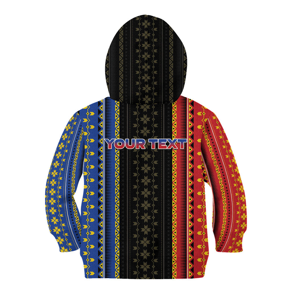 Personalised Philippines Filipinos Kid Hoodie Igorot Tribal Inspiration Pattern Style