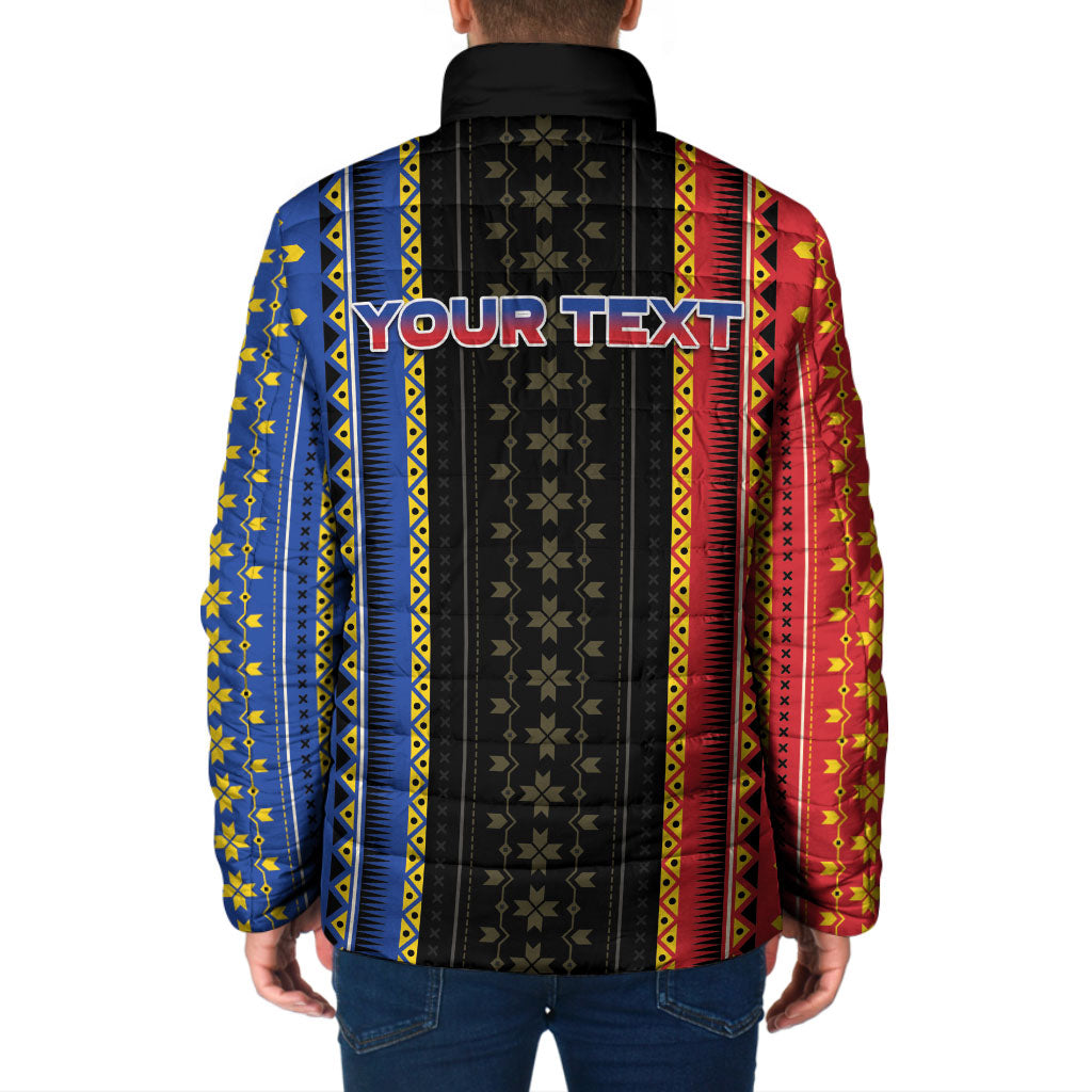 Personalised Philippines Filipinos Padded Jacket Igorot Tribal Inspiration Pattern Style