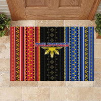 Philippines Filipinos Rubber Doormat Igorot Tribal Inspiration Pattern Style