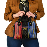 Philippines Filipinos Shoulder Handbag Igorot Tribal Inspiration Pattern Style