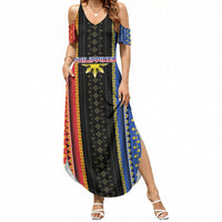 Personalised Philippines Filipinos Summer Maxi Dress Igorot Tribal Inspiration Pattern Style