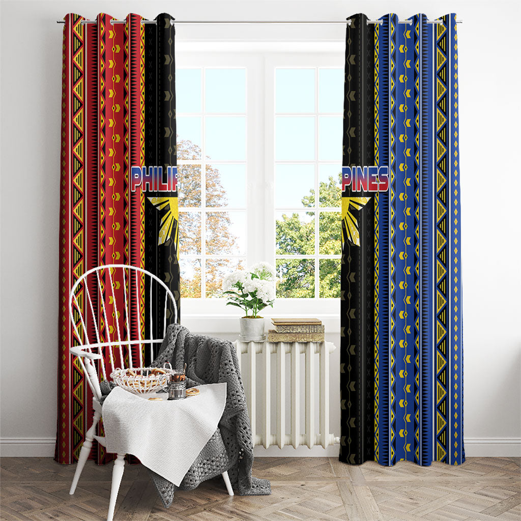 Philippines Filipinos Window Curtain Igorot Tribal Inspiration Pattern Style
