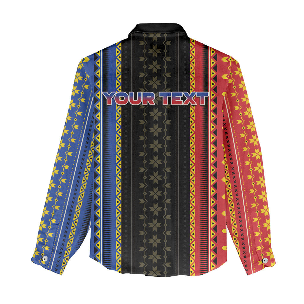 Personalised Philippines Filipinos Women Casual Shirt Igorot Tribal Inspiration Pattern Style