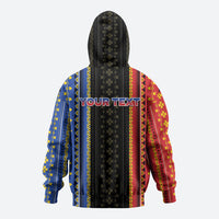Personalised Philippines Filipinos Zip Hoodie Igorot Tribal Inspiration Pattern Style