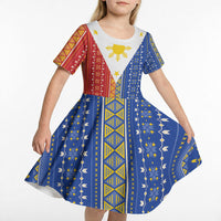 Philippines Sun Kid Short Sleeve Dress Igorot Tribal Inspiration