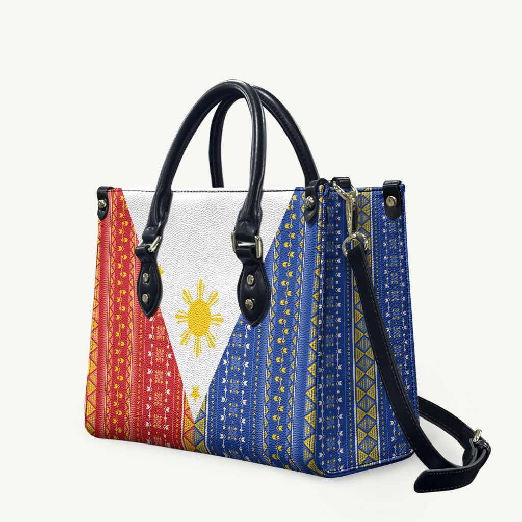 Philippines Sun Leather Bag Igorot Tribal Inspiration