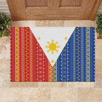 Philippines Sun Rubber Doormat Igorot Tribal Inspiration