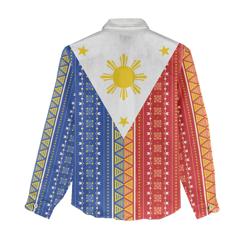 Philippines Sun Women Casual Shirt Igorot Tribal Inspiration