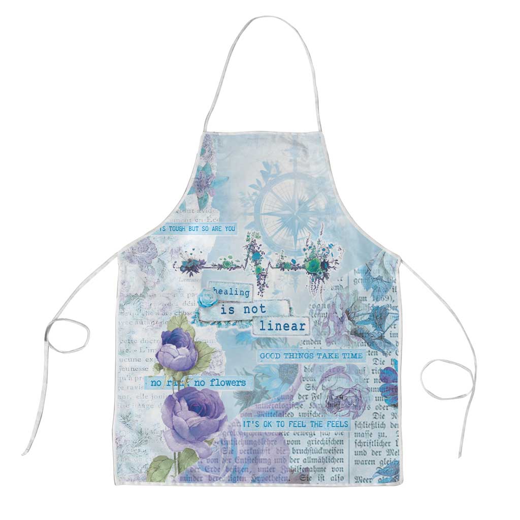 Mental Health Apron Healing Is Not Linear - Wonder Print Shop