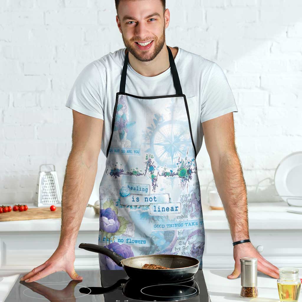 Mental Health Apron Healing Is Not Linear - Wonder Print Shop