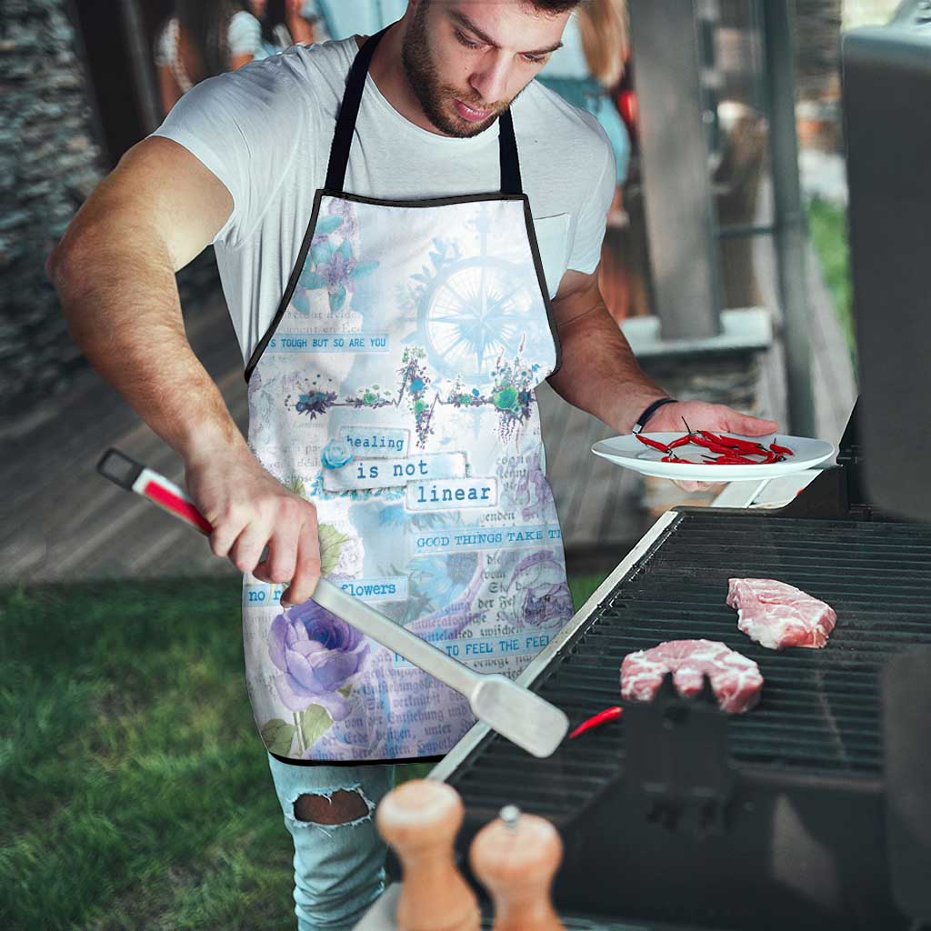 Mental Health Apron Healing Is Not Linear - Wonder Print Shop