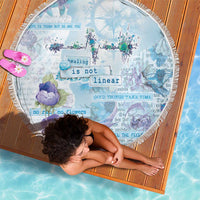 Mental Health Beach Blanket Healing Is Not Linear - Wonder Print Shop