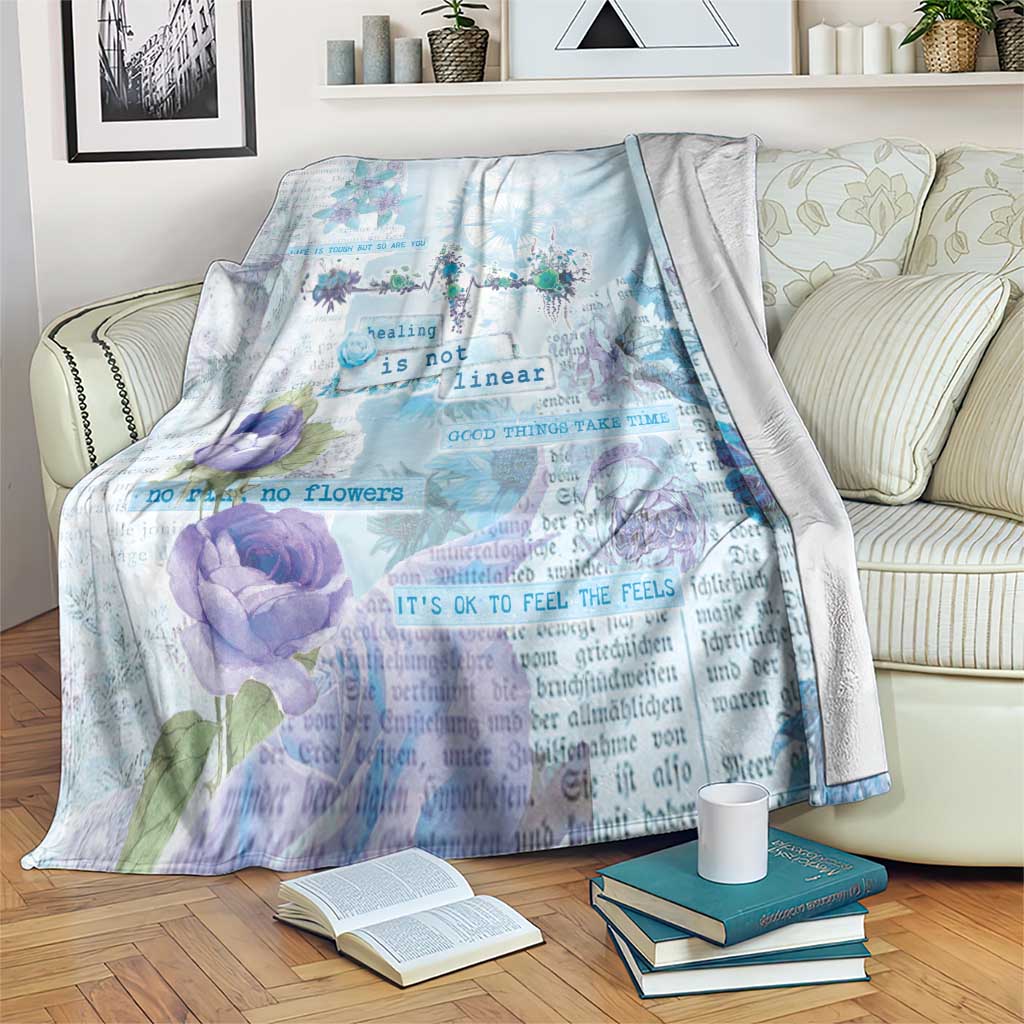 Mental Health Blanket Healing Is Not Linear - Wonder Print Shop