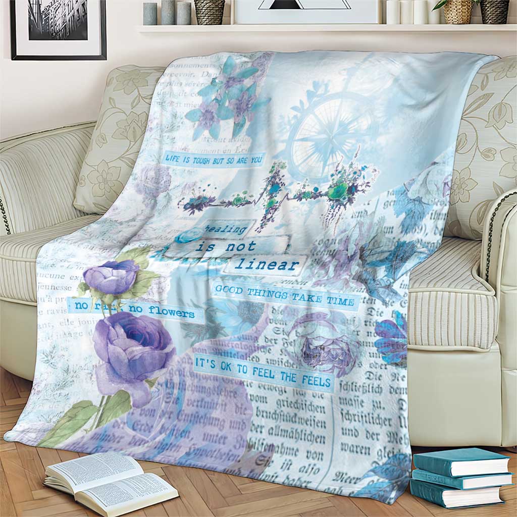 Mental Health Blanket Healing Is Not Linear - Wonder Print Shop