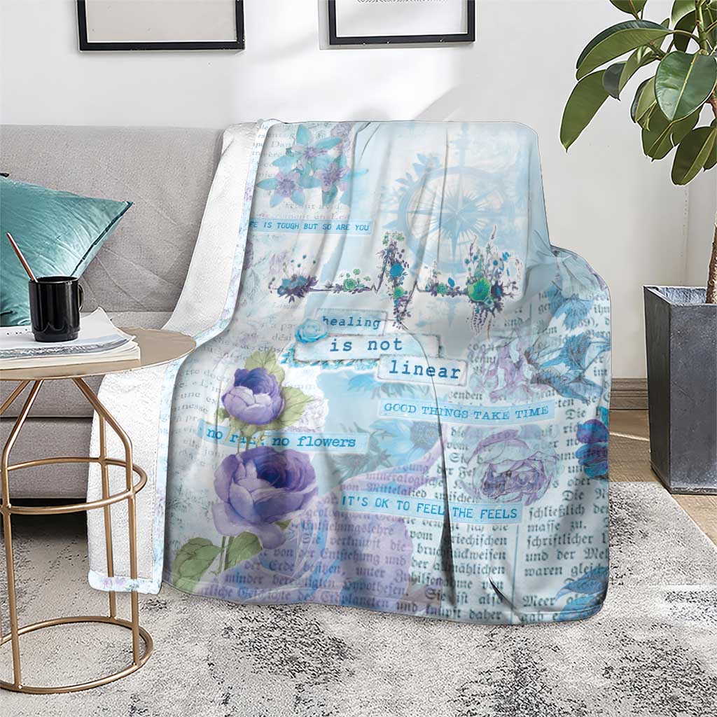 Mental Health Blanket Healing Is Not Linear - Wonder Print Shop