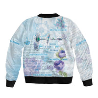 Mental Health Bomber Jacket Healing Is Not Linear - Wonder Print Shop