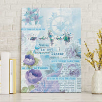 Mental Health Canvas Wall Art Healing Is Not Linear - Wonder Print Shop